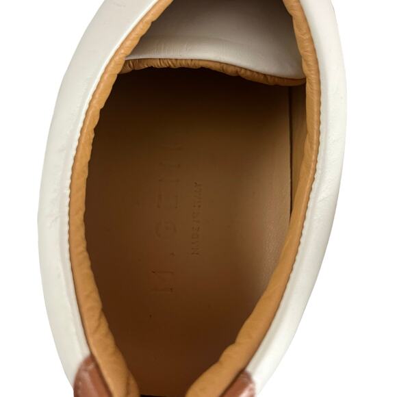 M. GEMI Men’s Made In Italy Low Top Lace Up Ivory Leather Sneaker US13 EU46 - Picture 4 of 9